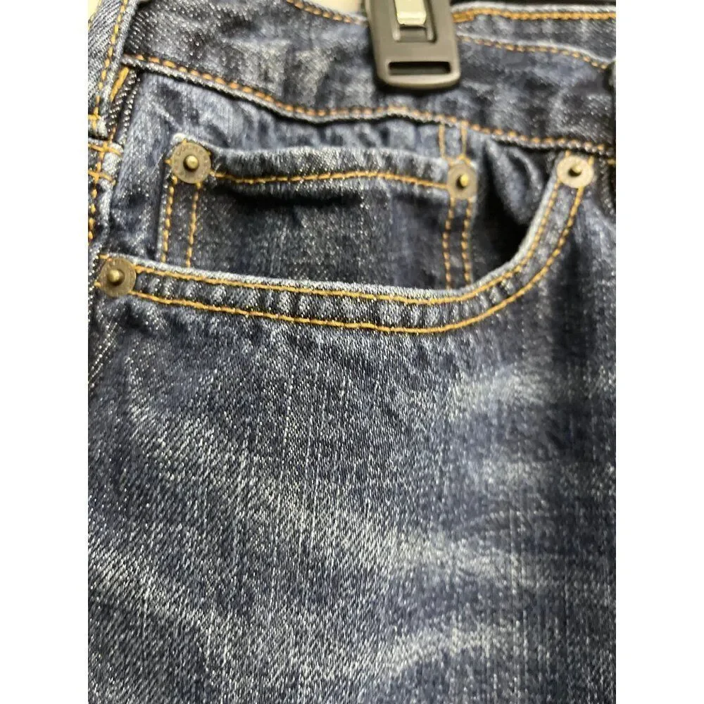 Dockers Men Dark Wash Straight Fit Denim Jeans Size 42 / 30